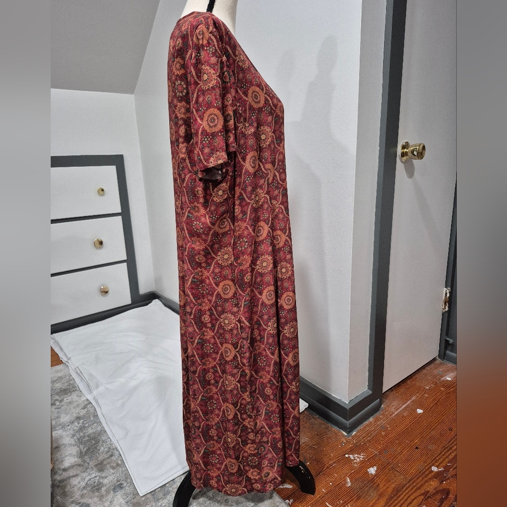 Euc Peruvian Connection Tabriz Button Front Dress - image 2